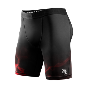 color_Black/Red | UFC BJJ Men's Vale Tudo Shorts