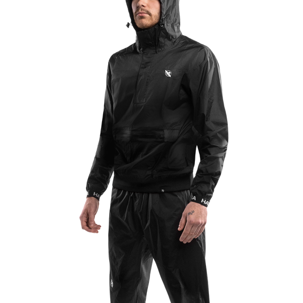 DawnBreak Hooded Sauna Sweat Suit for Women/Men with Zipper Weight Loss  Fitness Exercise Gym Workout Suit Top Pants Black - XL : : Sports,  Fitness & Outdoors